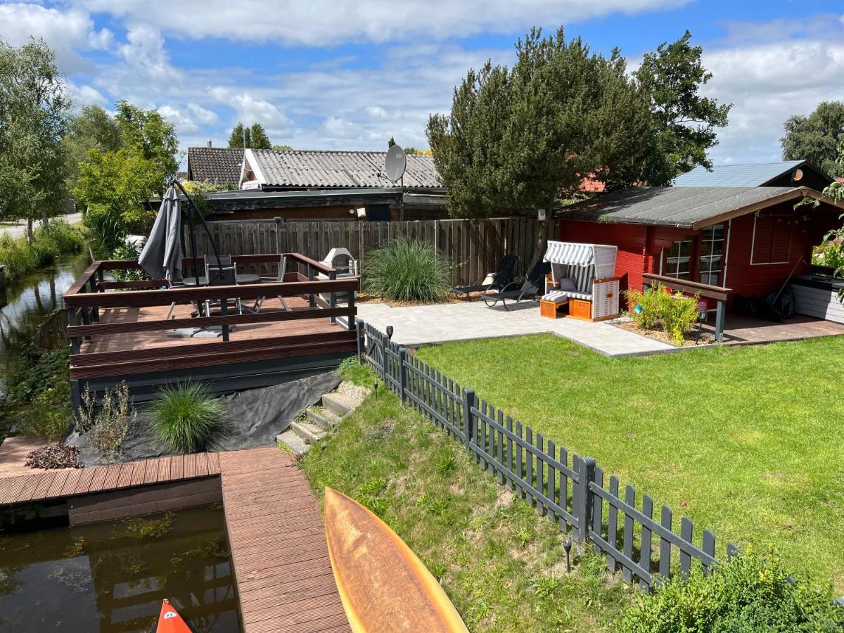 Meerbude Am Grossen Meer - Ferienhaus Sudbrookmerland Bagian luar foto